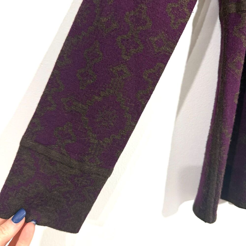 Pendleton Merino Wool Zip Front Printed Cardigan … - image 3